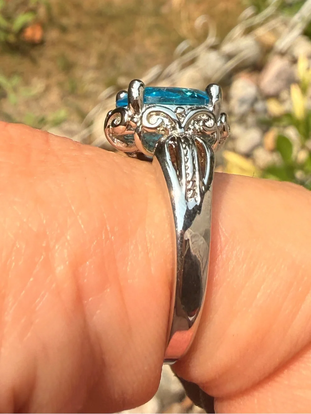 Vintage elegant silver
